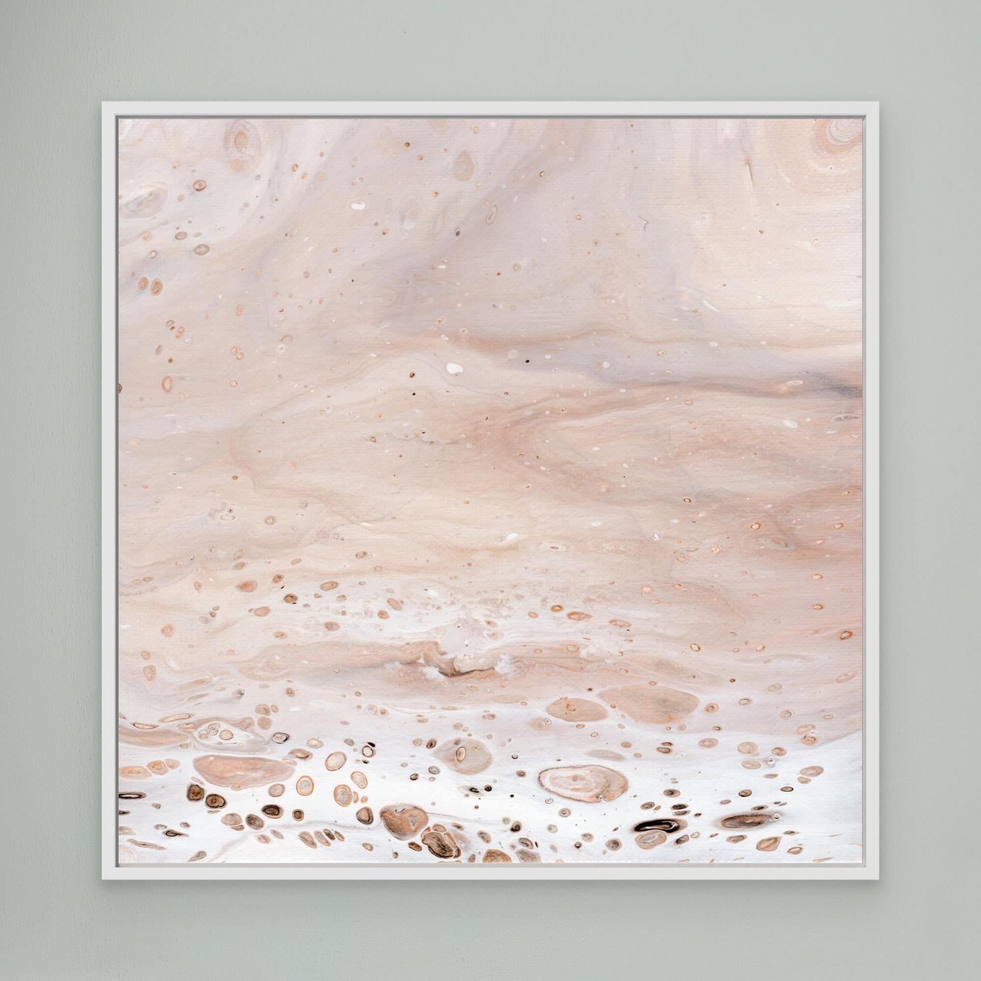NL modern art Art Prints Soothing Neutrals 2 in white frame