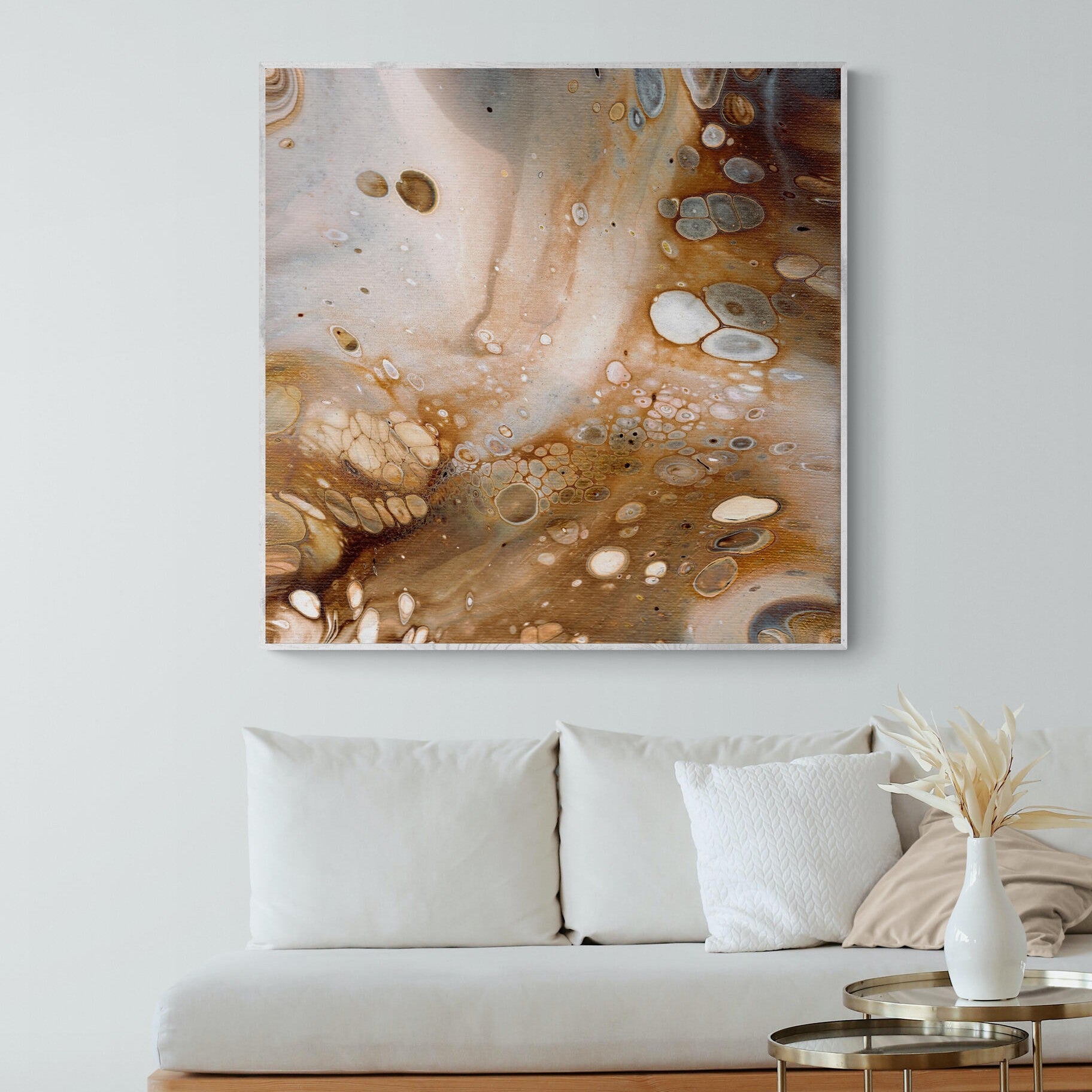 NL modern art-art-prints-soothing-neutrals-5-in-small-living-room-space-with-natural-tones-white-frame