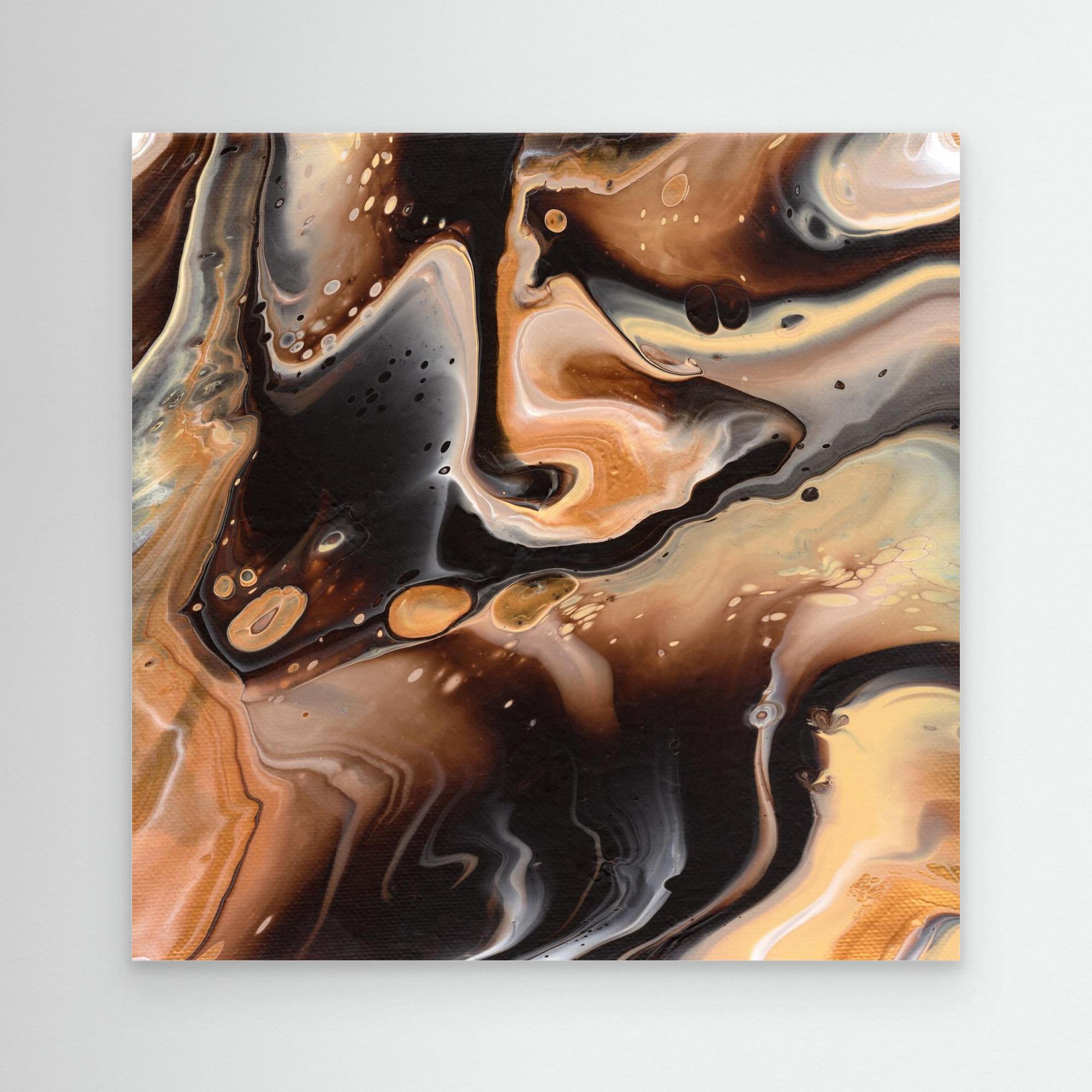 NL modern art Canvas Print Comforting Chocolate Caramel 5 with no frame