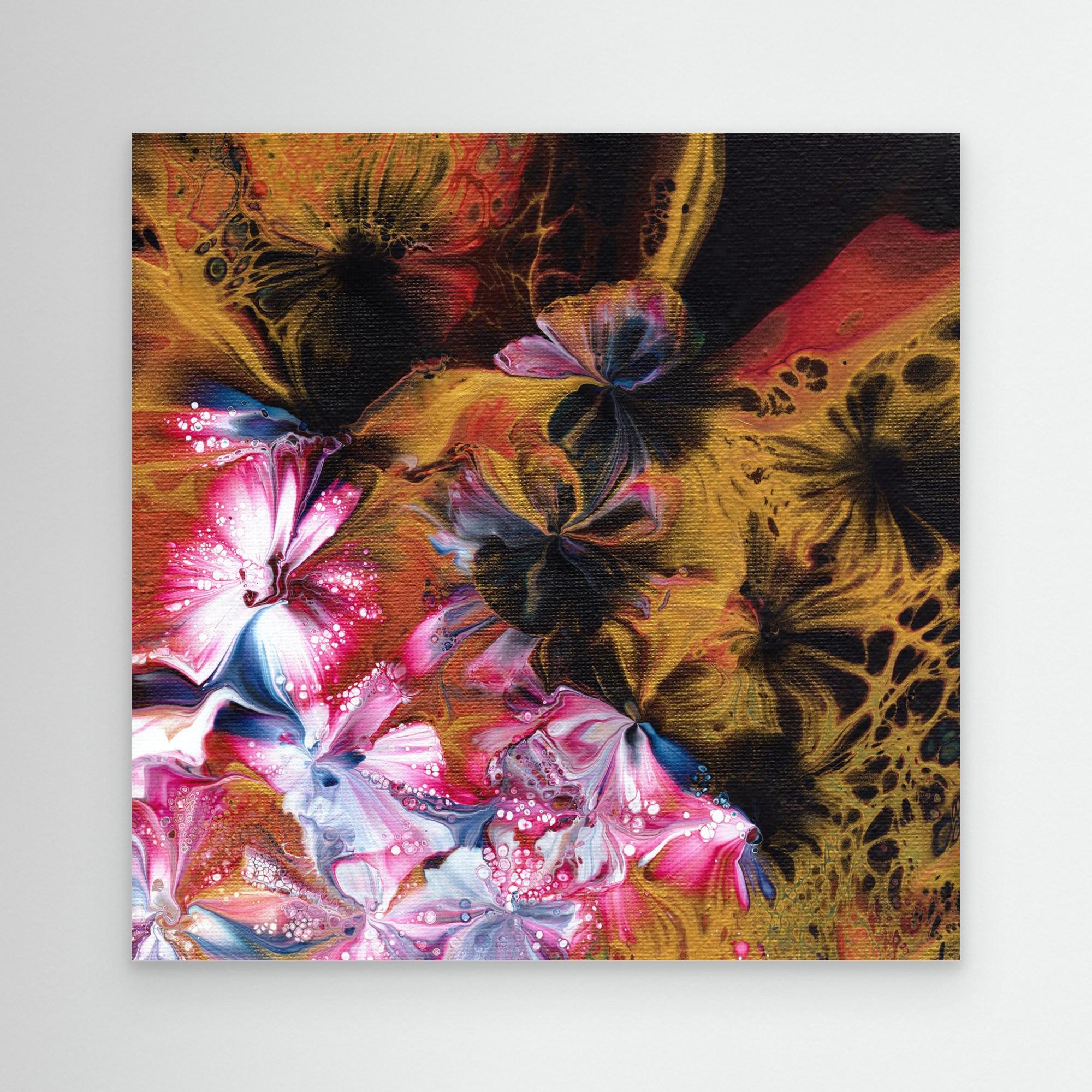 NL Modern Art Wall Art Canvas Print Abstract Floral 5 with no frame