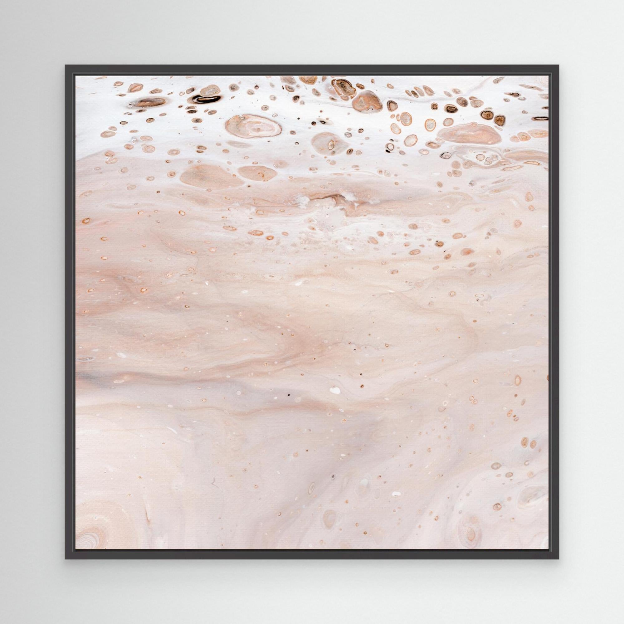 NL modern art Art Prints Soothing Neutrals 1 in black frame