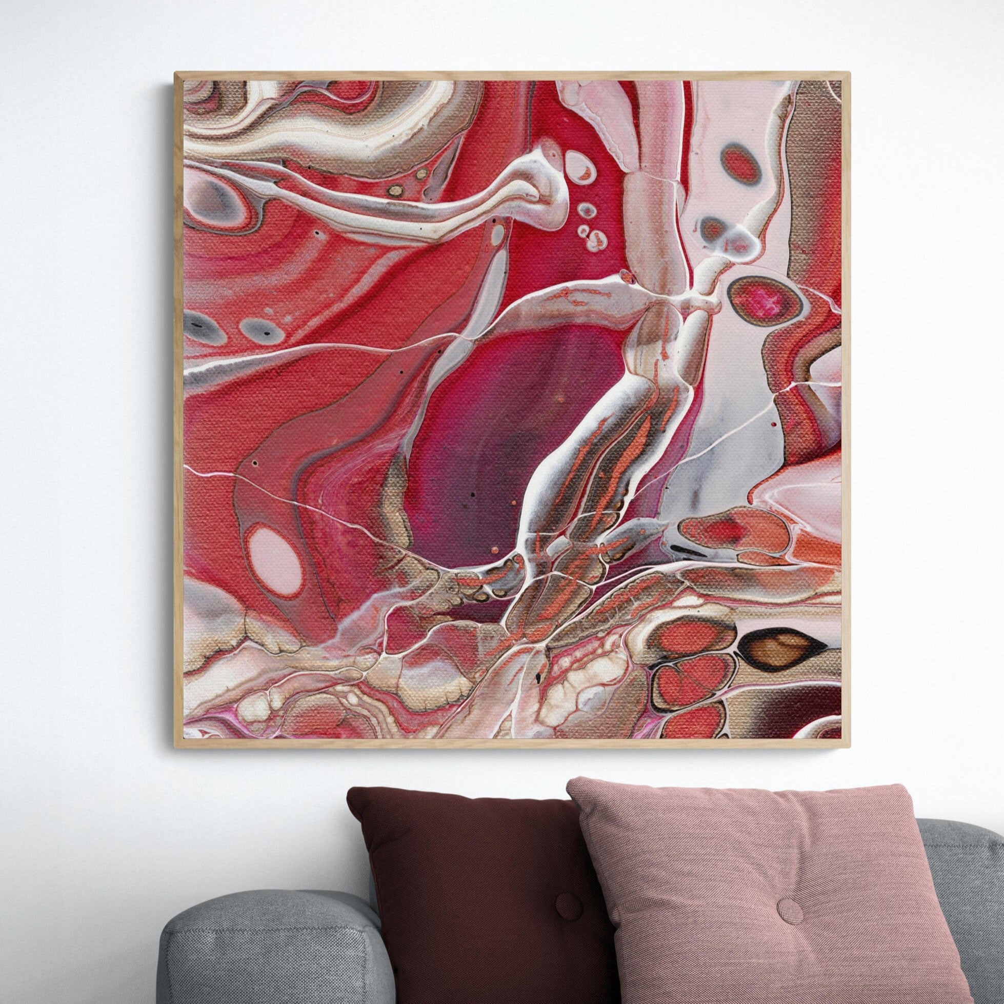 NL modern art-canvas-print-ardent-love-1-on-wall-above-cosy-sofa-in-living-room-oak-frame