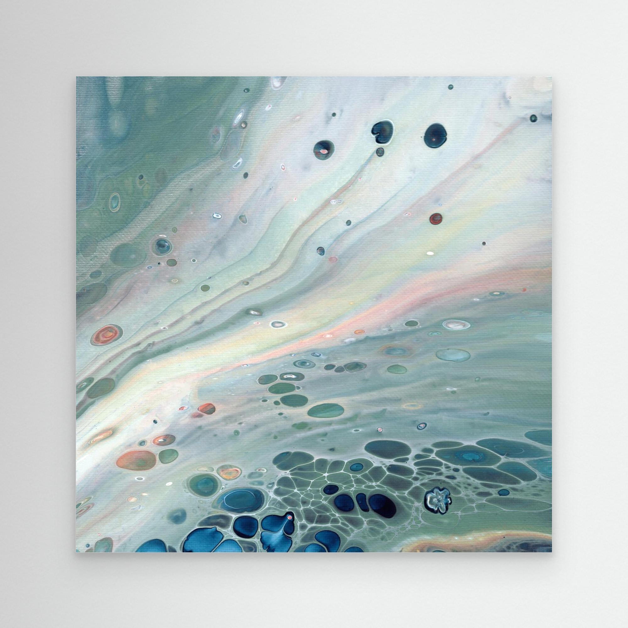 NL Modern Art Wall Art Canvas Print Gentle Pastel 4 no frame