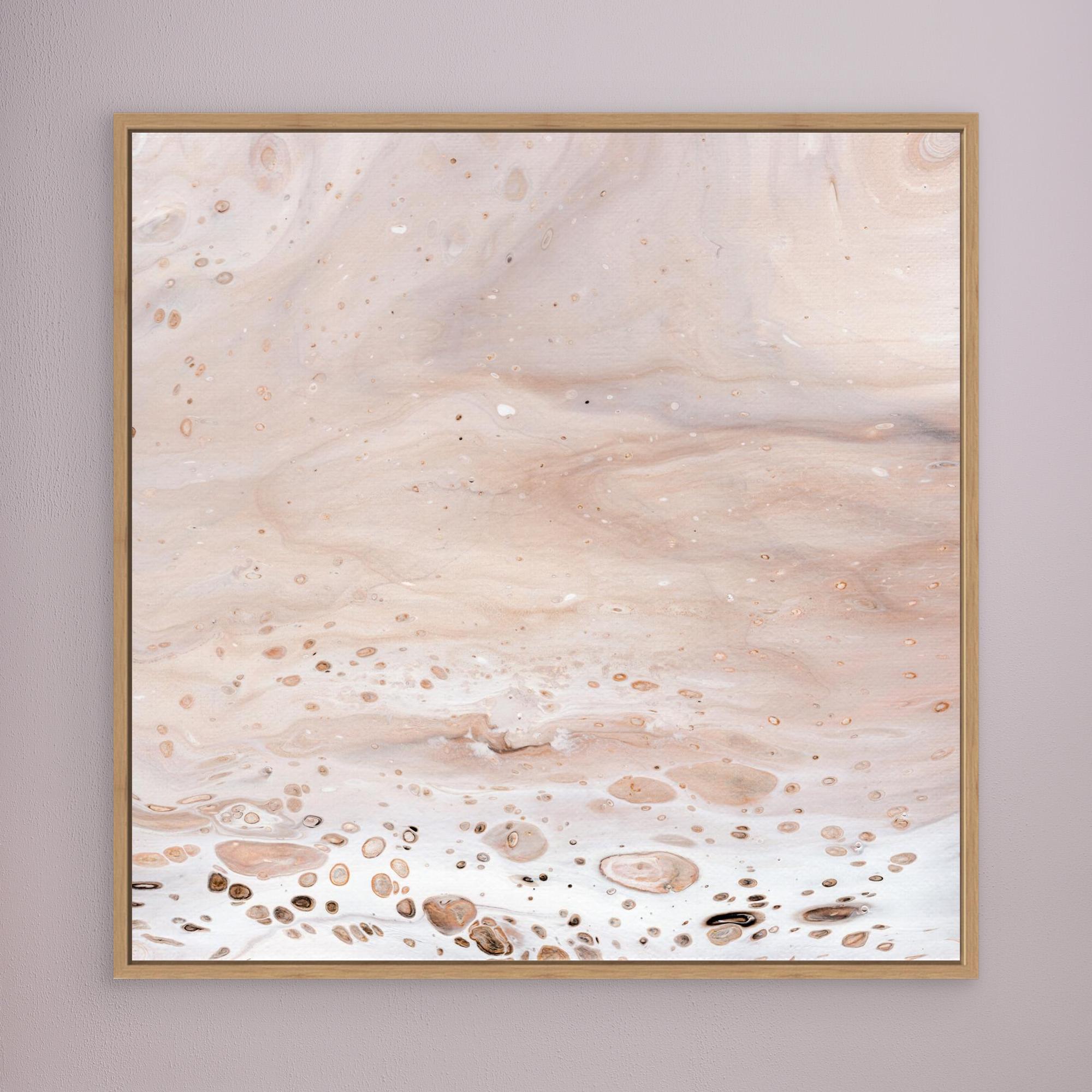NL modern art Art Prints Soothing Neutrals 2 in oak frame