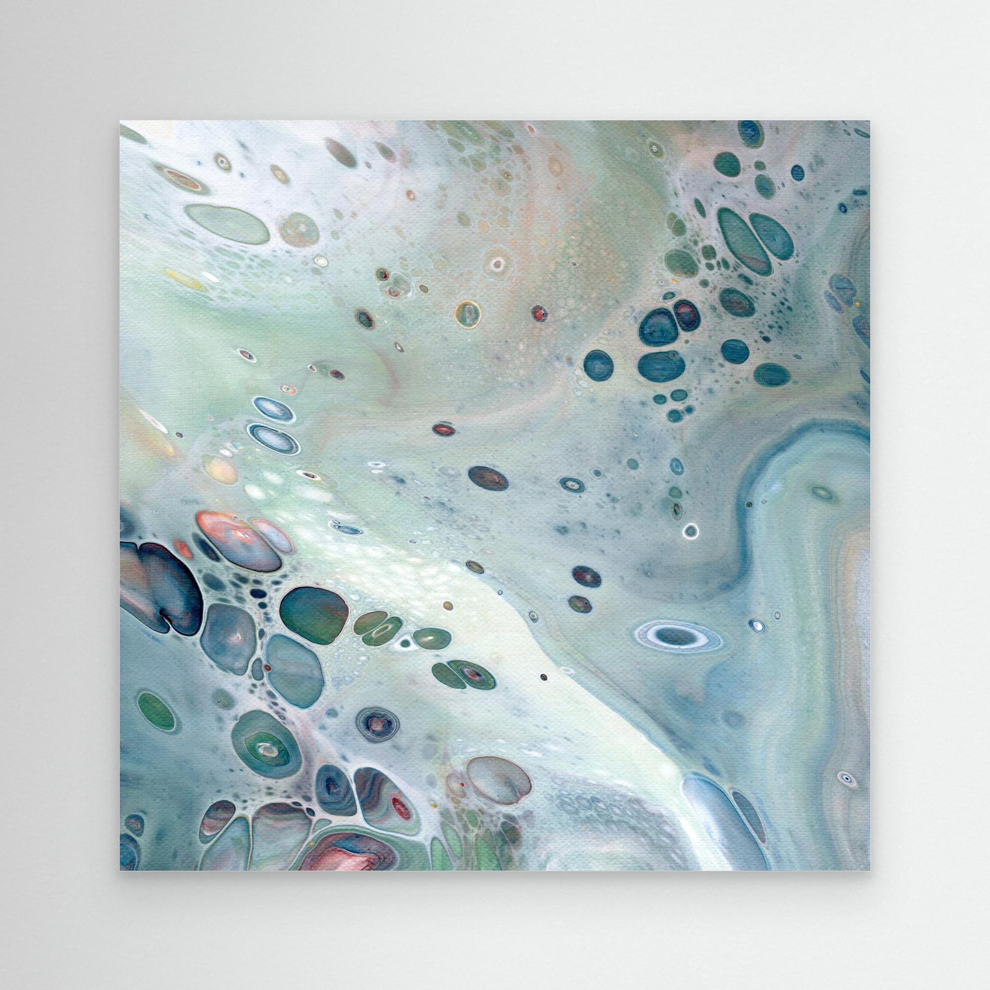 NL modern art Wall Art Unframed Canvas Print Gentle Pastel 3
