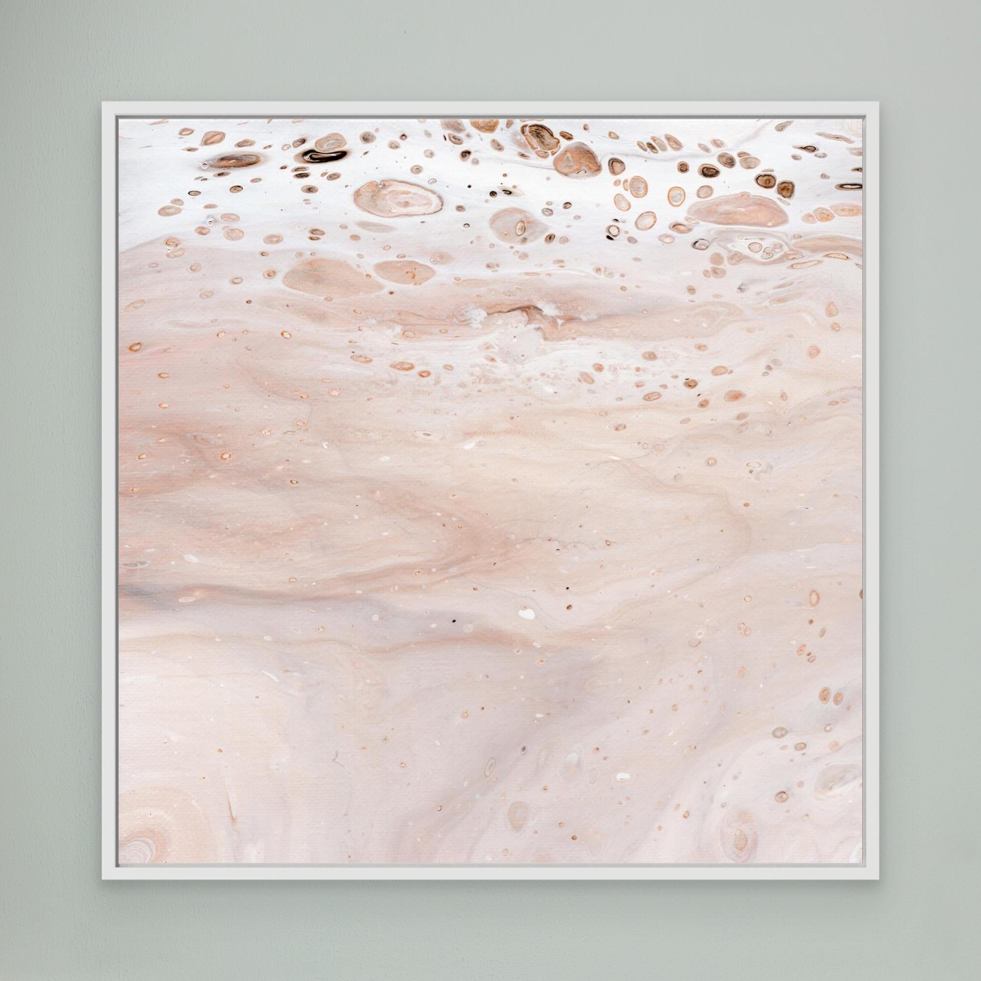 NL modern art Art Prints Soothing Neutrals 1 in white frame