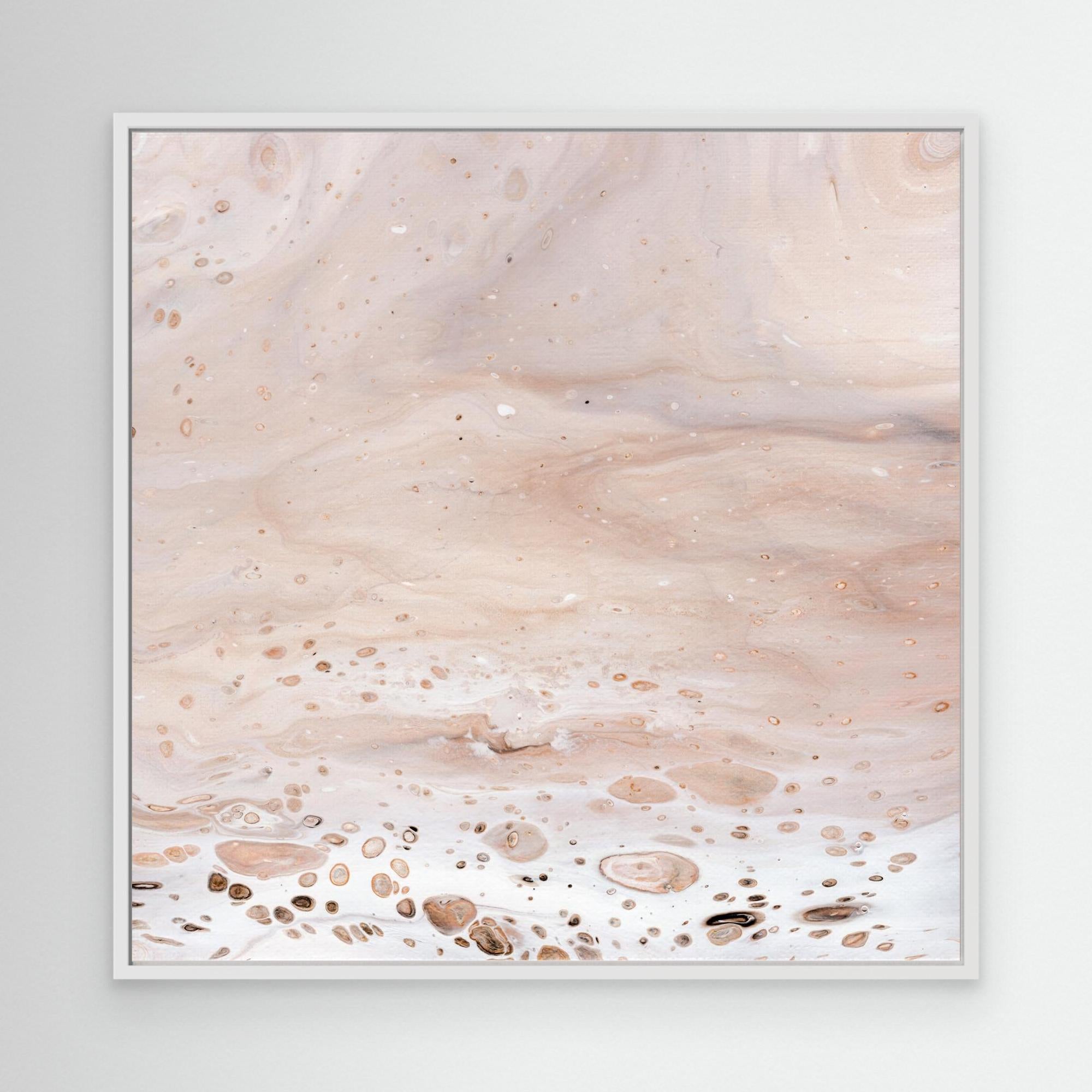 NL modern art Art Prints Soothing Neutrals 2 in white frame
