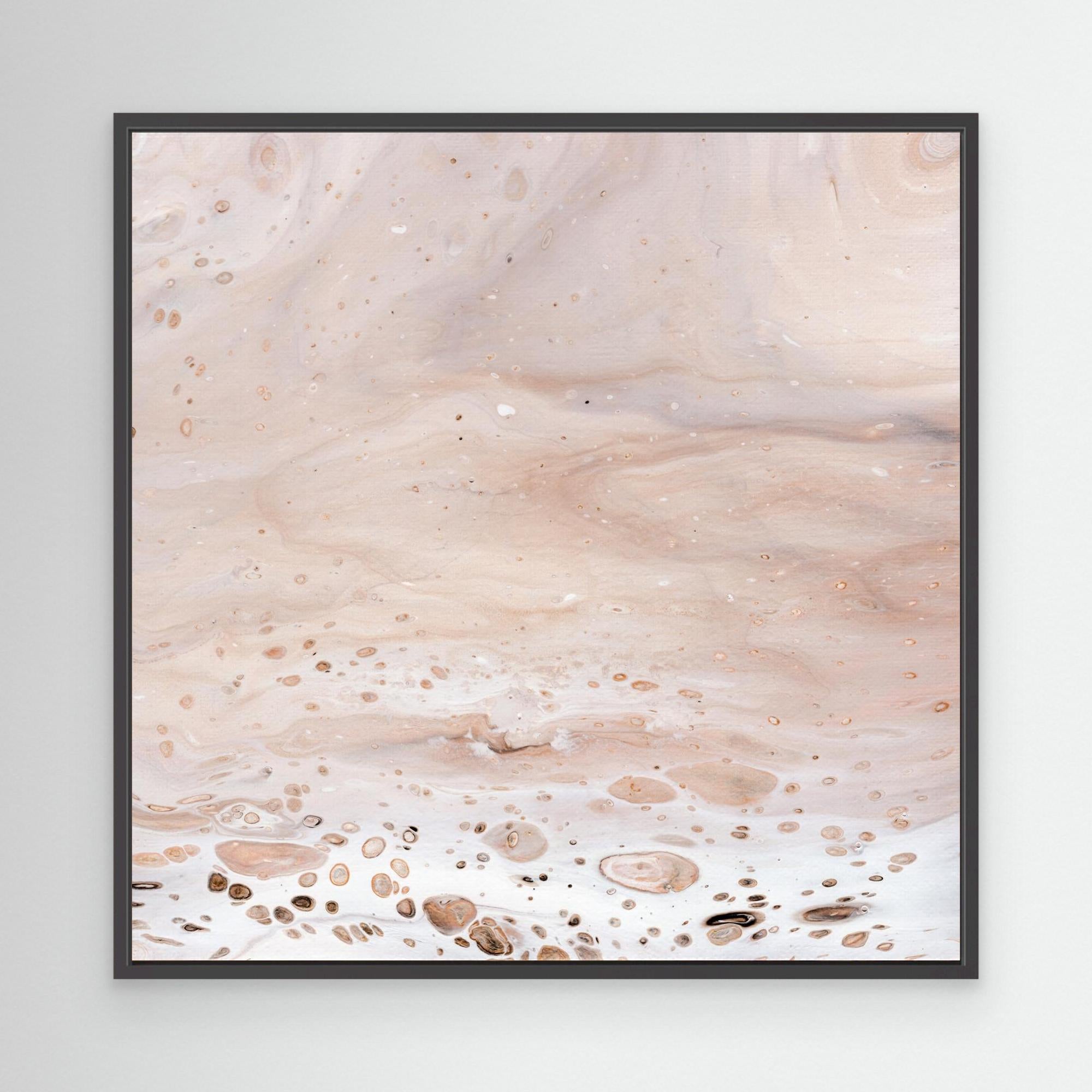 NL modern art Art Prints Soothing Neutrals 2 in black frame