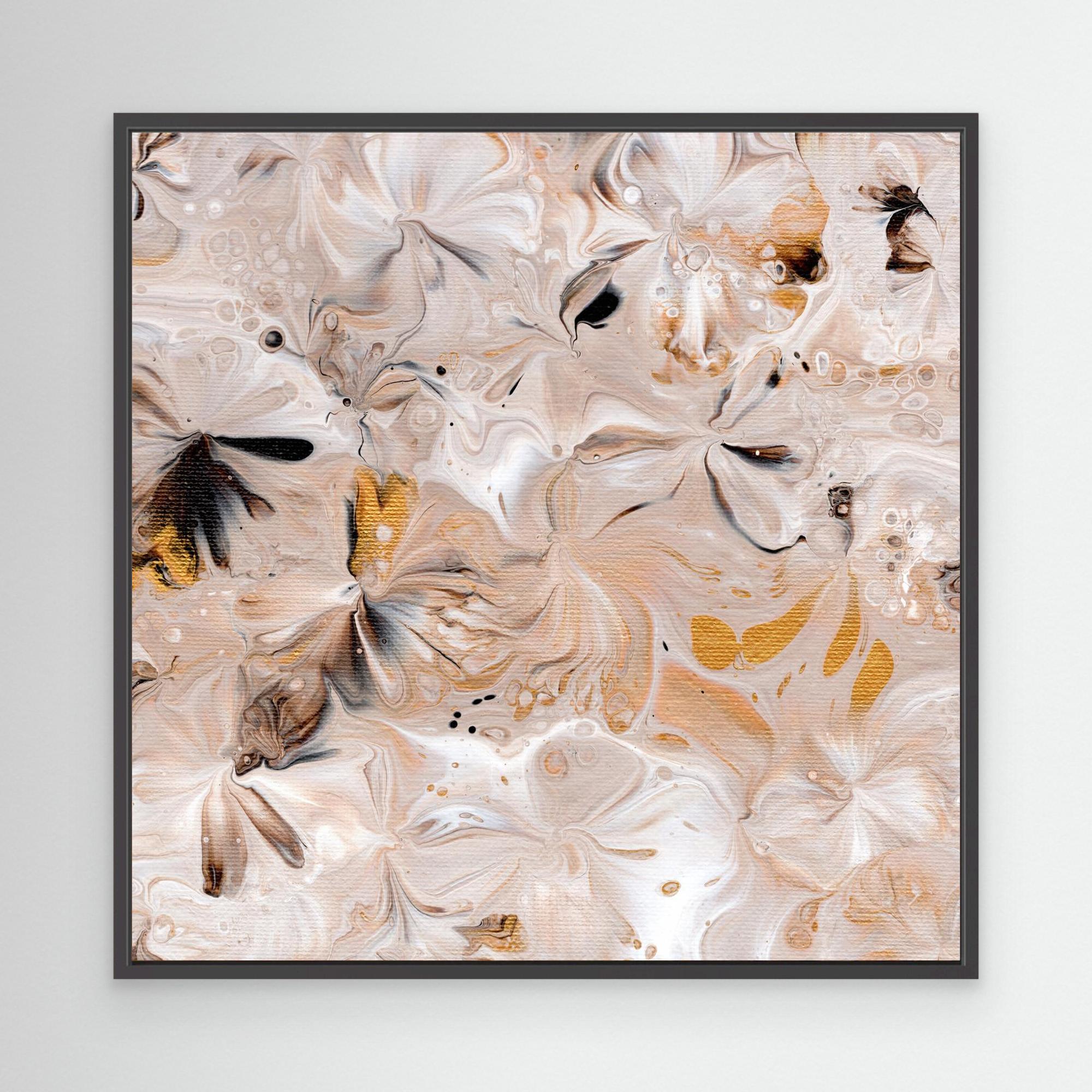 NL modern art Art Prints Soothing Neutrals 3 in black frame