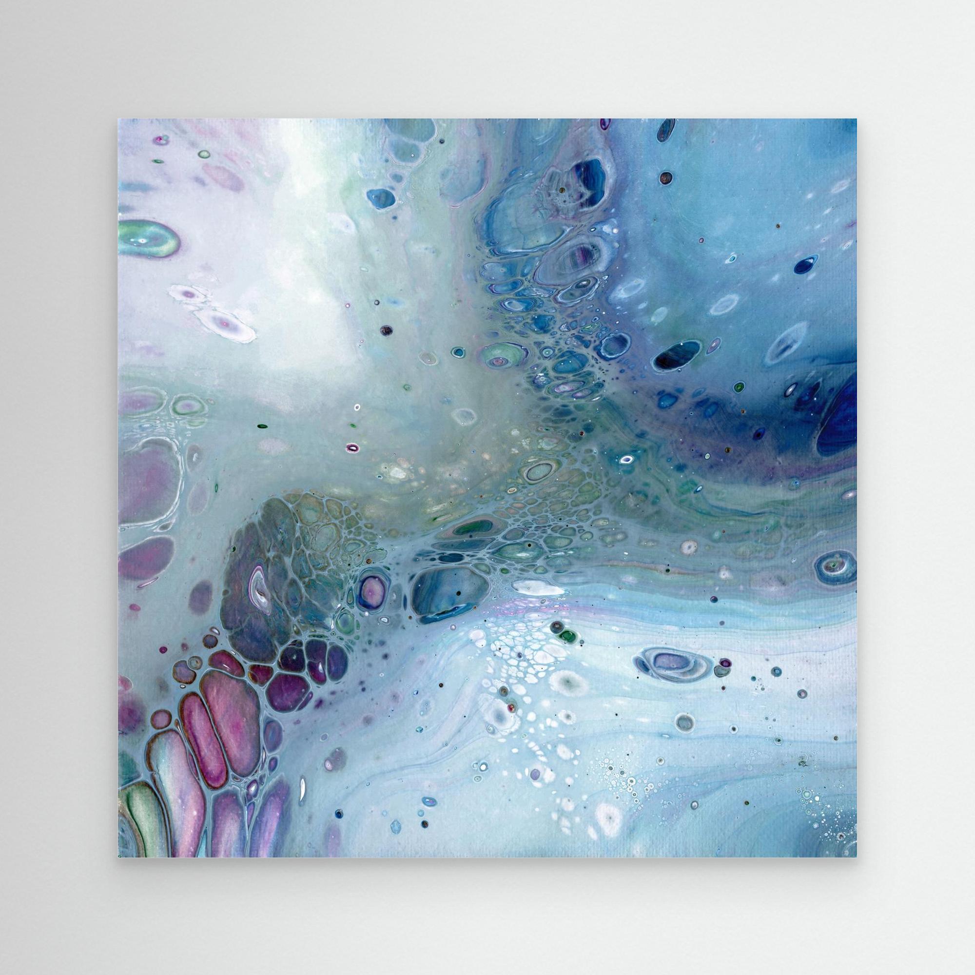 NL modern art Wall Art Unframed Canvas Print Gentle Pastel 1