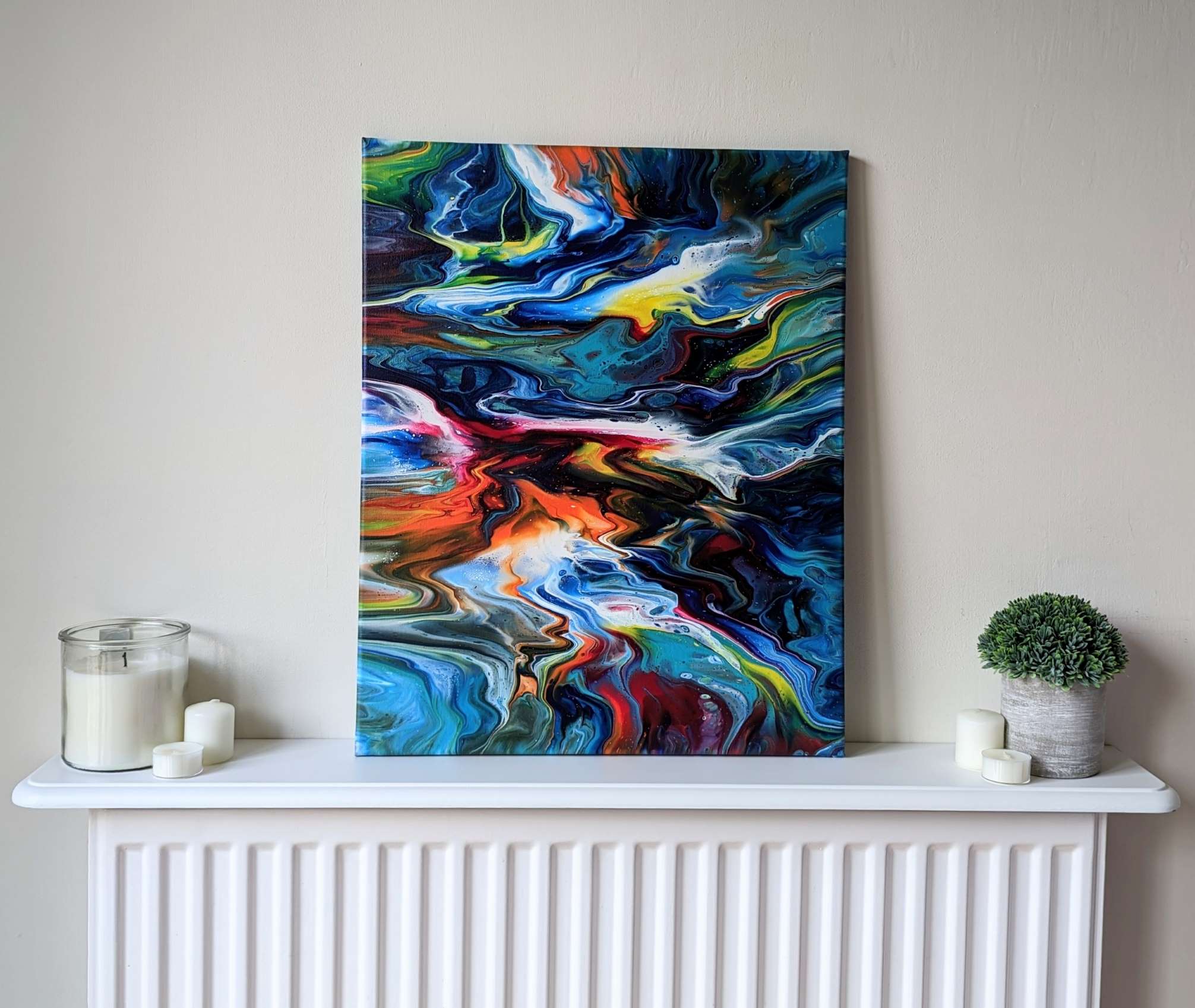 Colourful Abstract Vibrant Painting, Original deals Painting, Canvas Painting,